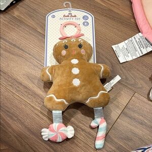 Gingerbread Plush Activity Toy